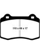 EBC 96-03 For Alfa Romeo GTV 3.0 Brembo Redstuff Front Brake Pads