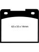 EBC 66-68 For Volvo 140 1.8 Redstuff Rear Brake Pads