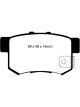EBC 97 For Acura CL 2.2 Redstuff Rear Brake Pads