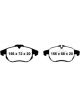 EBC 03 For Saab 9-3 2.0 Turbo Arc Redstuff Front Brake Pads