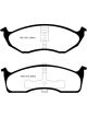 EBC 99-04 For Chrysler 300M 3.5 Redstuff Front Brake Pads