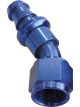 Aeroflow 400 Series Push Lock 30 Degree Hose End -10AN Blue