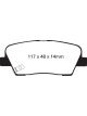 EBC 11+ For Hyundai Equus 4.6 Redstuff Rear Brake Pads