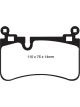 EBC 08-13 For Mercedes-Benz C63 AMG W204 6.2 Redstuff Rear Brake Pads