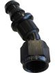 Aeroflow 400 Series Push Lock 30 Degree Hose End -10AN Black
