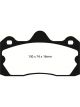 EBC 10+ Lotus Evora 3.5 Yellowstuff Rear Brake Pads
