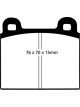EBC 69-75 Ferrari 246 Dino 2.4 Yellowstuff Front Brake Pads