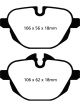 EBC 14+ For BMW i8 1.5 Turbo/Electric Yellowstuff Rear Brake Pads
