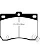 EBC 91-96 For Ford Escort 1.8 Yellowstuff Front Brake Pads