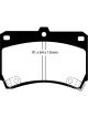 EBC 94-97 For Ford Aspire 1.3 manual Yellowstuff Front Brake Pads