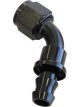 Aeroflow 400 Series Push Lock 60 Degree Hose End -8AN Black