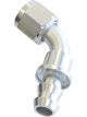 Aeroflow 400 Series Push Lock 60 Degree Hose End -12AN Silver