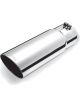 Gibson Round Single Wall Angle-Cut Tip 4in OD/3.5in Inlet/12in Length S