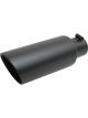 Gibson Round Dual Wall Angle-Cut Tip 4in OD/2.5in Inlet/8in Length Bl