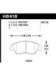 Hawk 2013-2014 For Acura ILX Hybrid HPS 5.0 Front Brake Pads