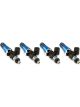 Injector Dynamics ID1050X Injectors 11mm Blue Adaptors Set of 4