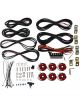 KC Hilites Universal 6-Piece Red Cyclone LED Rock Light Kit