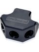 Aeroflow Billet 4 Port Y-Block - 3 x -8, 1 x -10AN Ports Black