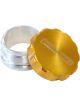 Aeroflow 2-1/2 Inch Billet Aluminium Weld-On Filler With Gold Cap