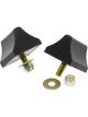 Prothane Universal Bump Stop 1-3/8 X 2 X 2-1/4 Wedge Black