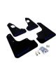 Rally Armor 2008+ For Mitsubishi EVO X UR Black Mud Flap w/ Blu