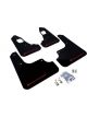 Rally Armor 2008+ For Mitsubishi EVO X UR Black Mud Flap w/ Red