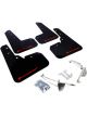 Rally Armor 13+ For Subaru XV Crosstrek Black Mud Flap w/ Red L