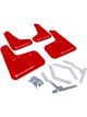 Rally Armor 13+ For Ford Focus ST Red Mud Flap w/ White Logo