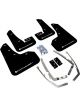 Rally Armor 2015+ VW Golf/GTI/TSI UR Black Mud Flap w/ White Lo