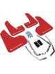 Rally Armor 2015+ VW Golf/GTI/TSI UR Red Mud Flap w/ White Logo