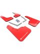 Rally Armor 16-19 For Honda Civic Si UR Red Mud Flap w/ White Lo