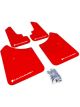 Rally Armor 2003-2008 For Subaru Forester UR Red Mud Flap w/ Whit