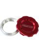Aeroflow Low Profile Billet Alloy Filler Red Cap & 2
