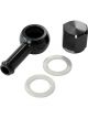 Aeroflow 90 Degree Fuel Pump Banjo Kit Black With Fitting & Cap  AF49-1020BLK
