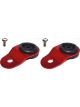 Torque Solution Radiator Mount Combo with Inserts RED : For Mitsub
