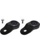 Torque Solution Radiator Mount Combo with Inserts Black : For Mits