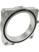 Torque Solution Throttle Body Spacer Silver: For Dodge Challenger R