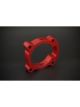 Torque Solution Throttle Body Spacer Red: For Hyundai Genesis Coup