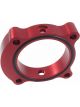 Torque Solution Throttle Body Spacer Red: 13+ For Hyundai Genesis