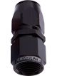 Aeroflow 500/550 Cutter Style Swivel Straight Hose End -4AN Black