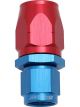 Aeroflow 550 Cutter Straight Stepped Hose End -6AN to -8 Blue/Red