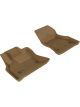 3D MAXpider For 2014-2019 Fiat 500L Kagu 1st Row Floormat Tan