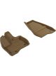 3D MAXpider For 2011-2014 Ford Explorer Kagu 1st Row Floormat Tan