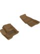 3D MAXpider For 2009-2019 Ford Flex Kagu 1st Row Floormat Tan