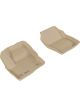 3D MAXpider For 2015-2019 Ford Escape Kagu 1st Row Floormat Tan