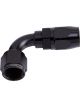 Aeroflow 500 Series Cutter Swivel 90 Degree Hose End -8AN Black