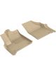 3D MAXpider For 2018-2020 Buick Enclave Kagu 1st Row Floormat Tan