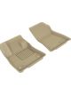 3D MAXpider For 2019-2020 Infiniti QX50 Kagu 1st Row Floormat Tan