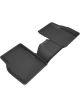 3D MAXpider For 2017-2020 Jeep Compass Kagu 2nd Row Floormats Bla