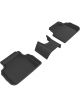 3D MAXpider For 2016-2019 Mini Clubman Kagu 2nd Row Floormats Bla